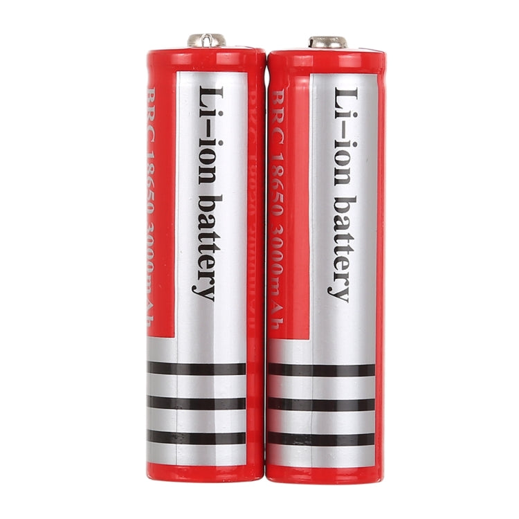 2 PCS UltraFire 18650 3000mAh 3.7V Long Lasting Rechargeable Lithium ion Battery(Red) - Li-ion Batteries by buy2fix | Online Shopping UK | buy2fix