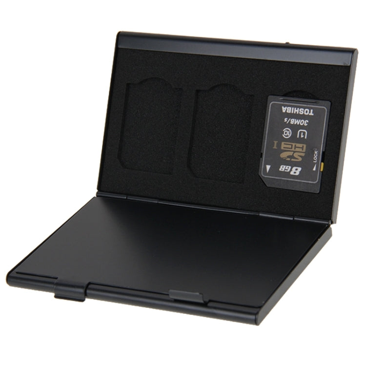 2x 3 in 1 Memory Card Protective Case Box for SD Card, Size: 93mm (L) x 62mm (W) x 10mm (H)(Black) - Card Case by buy2fix | Online Shopping UK | buy2fix