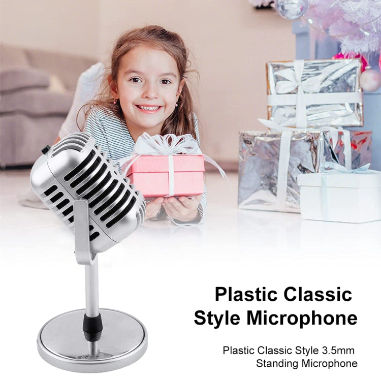 Plastic Classic Style 3.5mm Standing Microphone - Microphone by buy2fix | Online Shopping UK | buy2fix