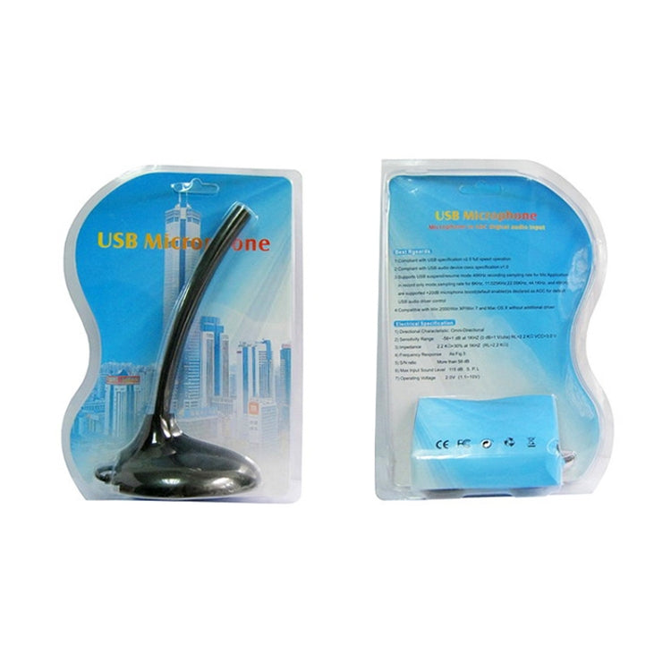 USB Microphone (Microphone in ADC Digital Audio Input)(Black) - Microphone by buy2fix | Online Shopping UK | buy2fix