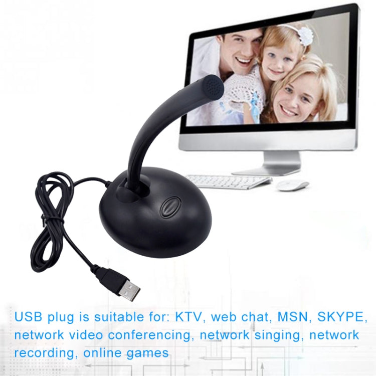 USB Microphone (Microphone in ADC Digital Audio Input)(Black) - Microphone by buy2fix | Online Shopping UK | buy2fix