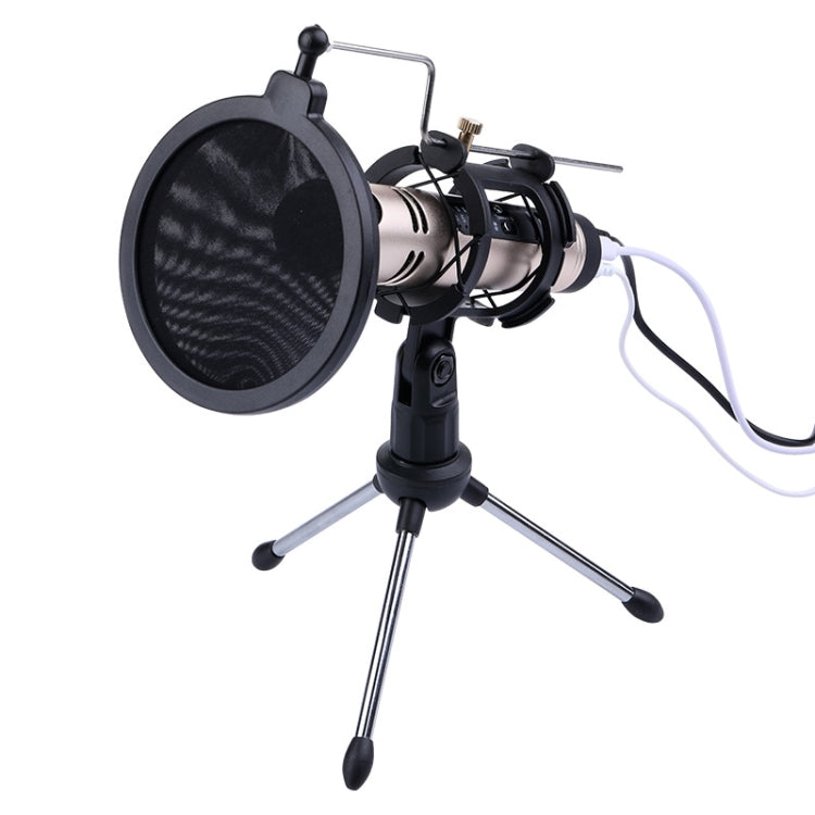 PS-5 Universal Live Broadcast Bracket Tripod Holder with Anti-spray Net & Microphone Clip & Shockproof Clip, For iPhone, Galaxy, Sony, Lenovo, HTC, Huawei, and other Smartphones - Stand by buy2fix | Online Shopping UK | buy2fix