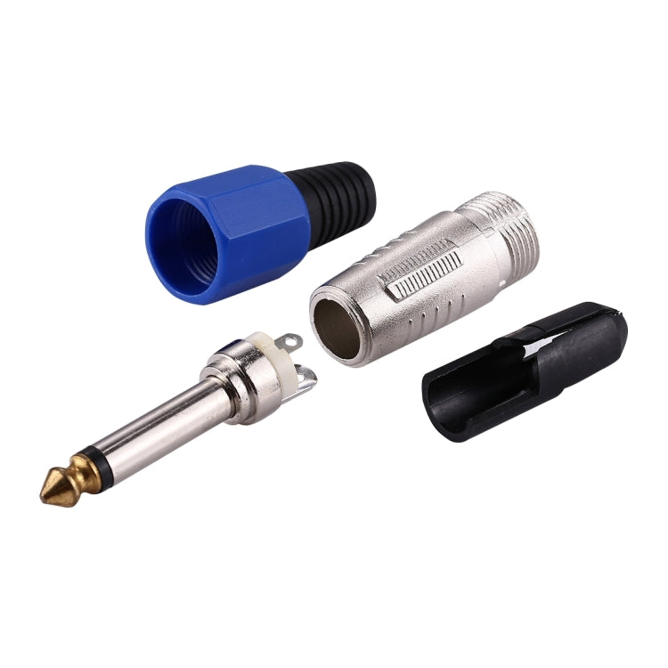 6.35mm Male Plug Microphone Patch Snake Cable TRS Connector Adapter - Microphone Audio Cable & Connector by buy2fix | Online Shopping UK | buy2fix