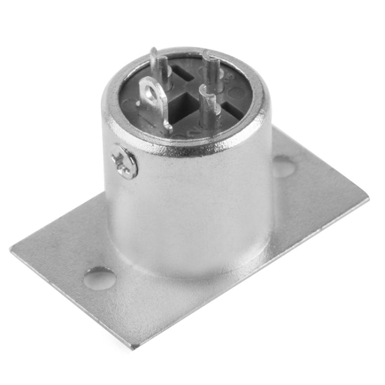 XLR 3 Pin Male Metal Chassis Mount Connector with Locking by buy2fix