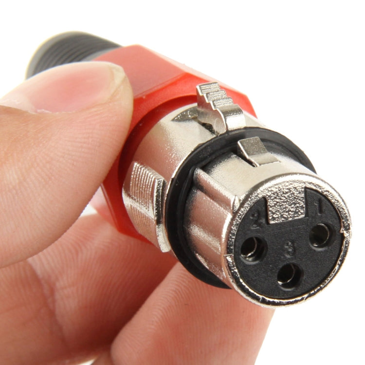 3 Pin XLR Female Plug Microphone Connector Adapter - Microphone Audio Cable & Connector by buy2fix | Online Shopping UK | buy2fix