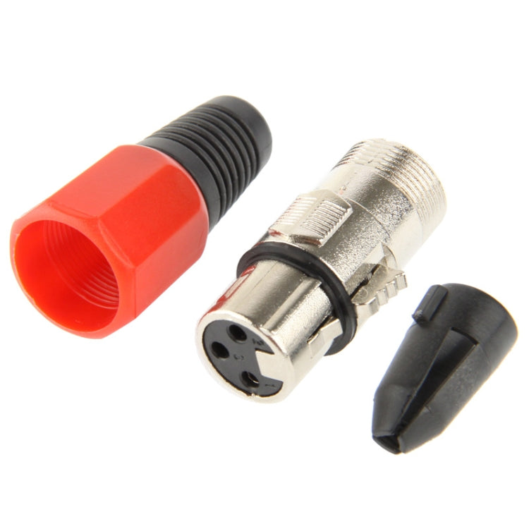 3 Pin XLR Female Plug Microphone Connector Adapter - Microphone Audio Cable & Connector by buy2fix | Online Shopping UK | buy2fix