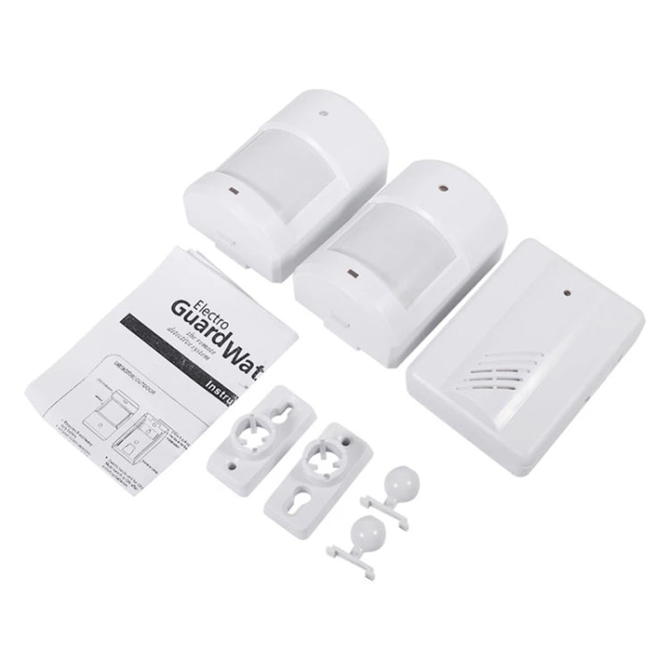 1 to 2 PIR Infrared Sensors Wireless Doorbell Alarm Detector for Home / Office - Sensor Doorbell by buy2fix | Online Shopping UK | buy2fix