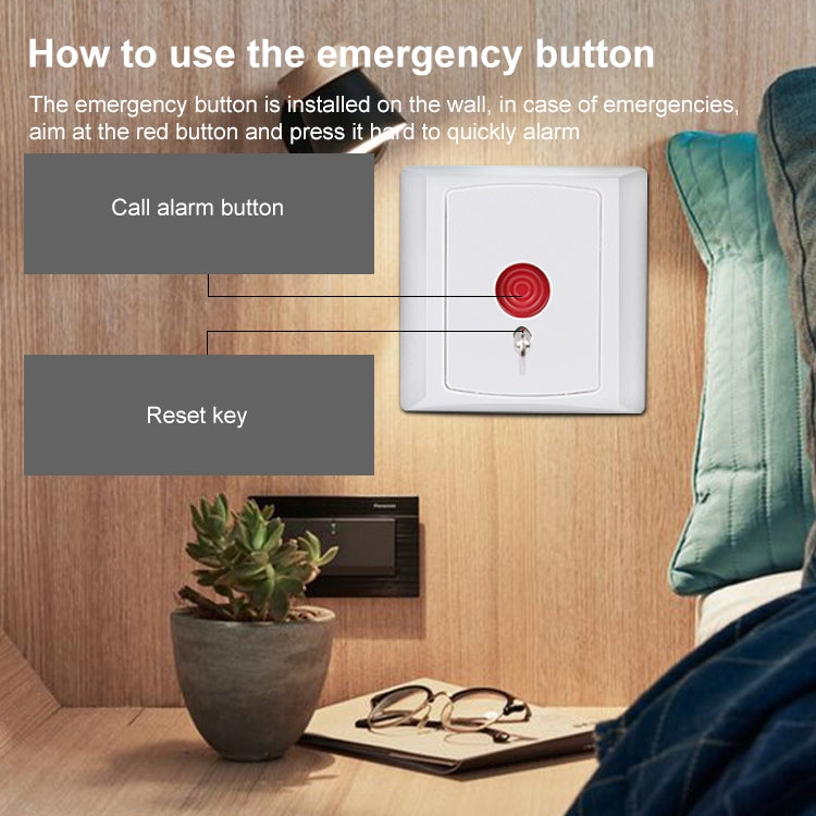 PB-28 Hold Up Button / Emergency Button / Panic Button(White) - Others Alarm by buy2fix | Online Shopping UK | buy2fix