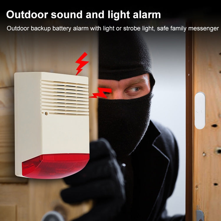 50W Outdoor High Power Wired Siren Flashlight - Infrared Detector by buy2fix | Online Shopping UK | buy2fix