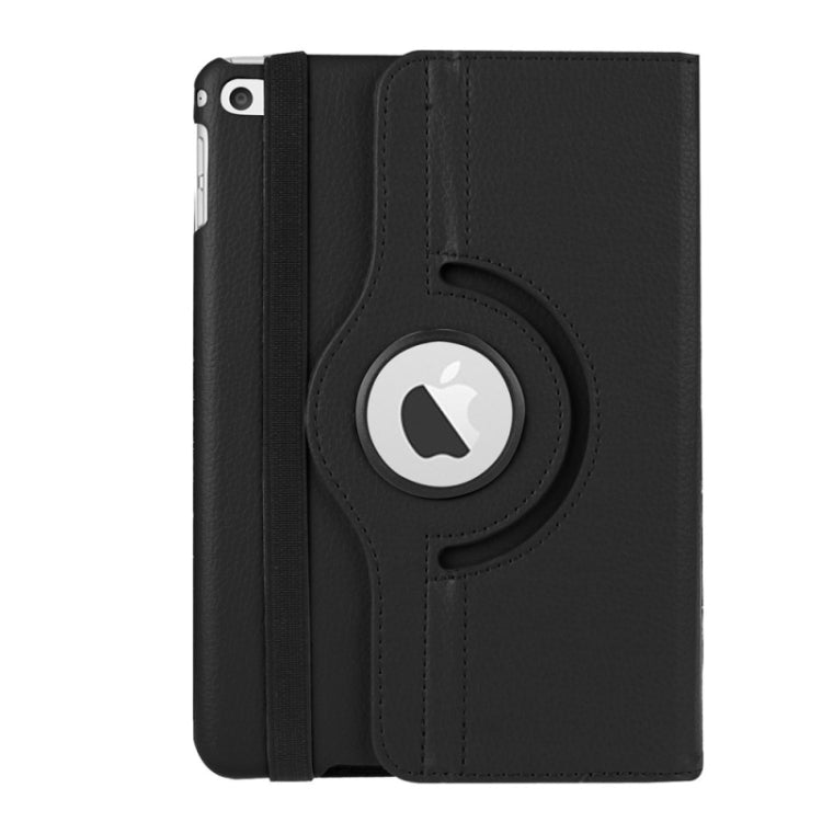 Litchi Texture 360 Degree Rotating Smart Leather Case with Holder for iPad mini 4 / mini 5(Black) - iPad Mini 4 & 3 & 2 & 1 Cases by buy2fix | Online Shopping UK | buy2fix