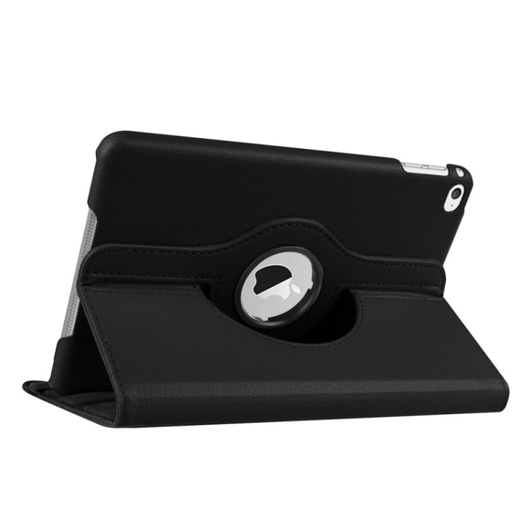 Litchi Texture 360 Degree Rotating Smart Leather Case with Holder for iPad mini 4 / mini 5(Black) - iPad Mini 4 & 3 & 2 & 1 Cases by buy2fix | Online Shopping UK | buy2fix