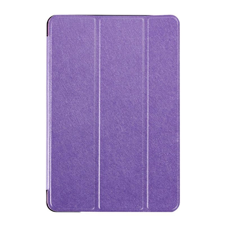Silk Texture Horizontal Flip Leather Case with Three-Folding Holder for iPad mini 4(Purple) - iPad Mini 4 & 3 & 2 & 1 Cases by buy2fix | Online Shopping UK | buy2fix