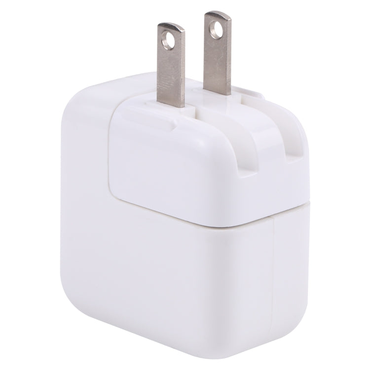 10W USB Charging Adapter with Foldable Plug, US Plug(White) - USB Charger by buy2fix | Online Shopping UK | buy2fix