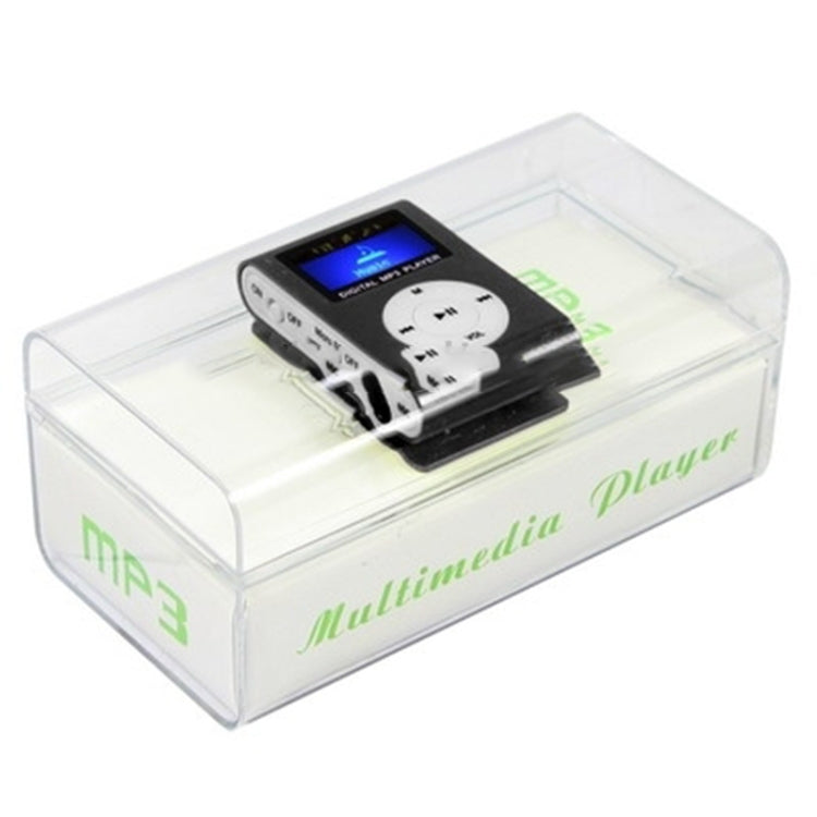 TF / Micro SD Card Slot MP3 Player with LCD Screen, Metal Clip(Black) - MP3 Player by buy2fix | Online Shopping UK | buy2fix