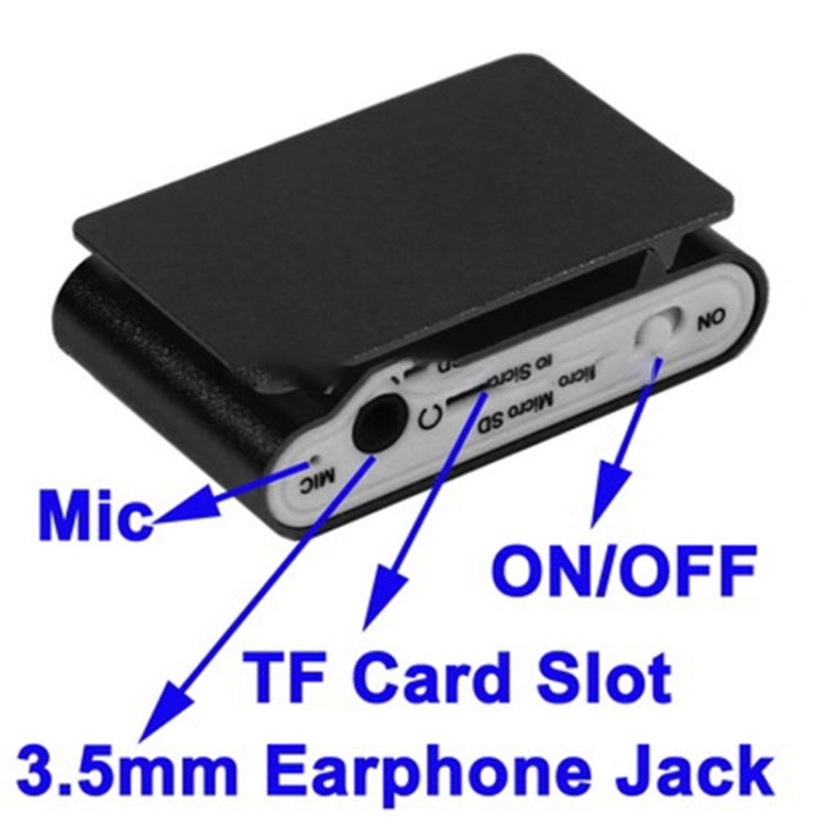 TF / Micro SD Card Slot MP3 Player with LCD Screen, Metal Clip(Black) - MP3 Player by buy2fix | Online Shopping UK | buy2fix