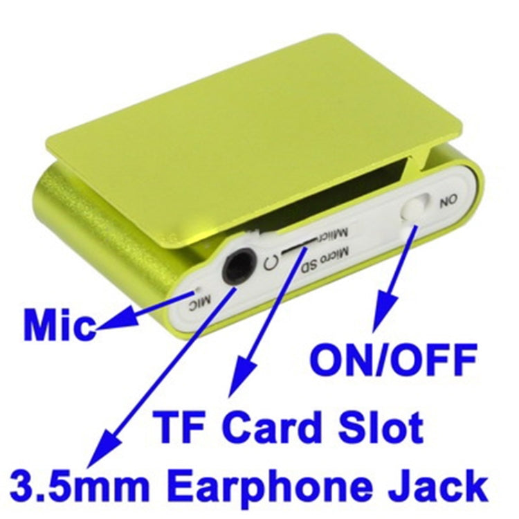TF / Micro SD Card Slot MP3 Player with LCD Screen, Metal Clip - MP3 Player by buy2fix | Online Shopping UK | buy2fix