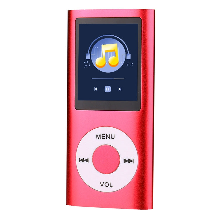 1.8 inch TFT Screen Metal MP4 Player with TF Card Slot, Support Recorder, FM Radio, E-Book and Calendar(Red) - MP4 Player by buy2fix | Online Shopping UK | buy2fix