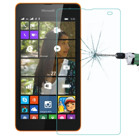 For Microsoft Nokia Lumia 535 0.26mm 9H+ Surface Hardness 2.5D Explosion-proof Tempered Glass Film by DIYLooks