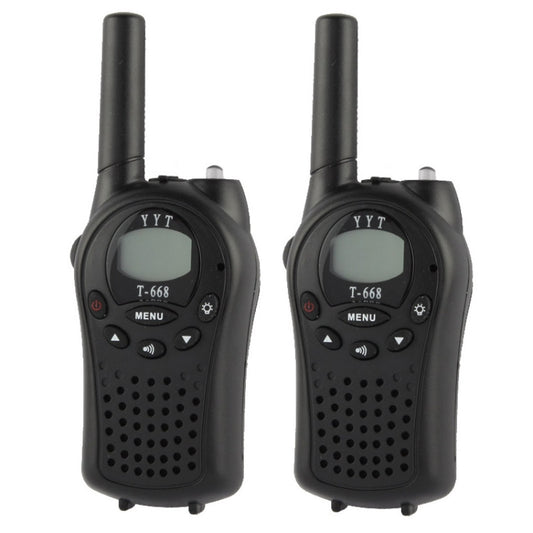 2 PCS T-668 400-470MHz 1.0 inch LCD 8 / 20 / 22CHS Walkie Talkie Set - Handheld Walkie Talkie by buy2fix | Online Shopping UK | buy2fix