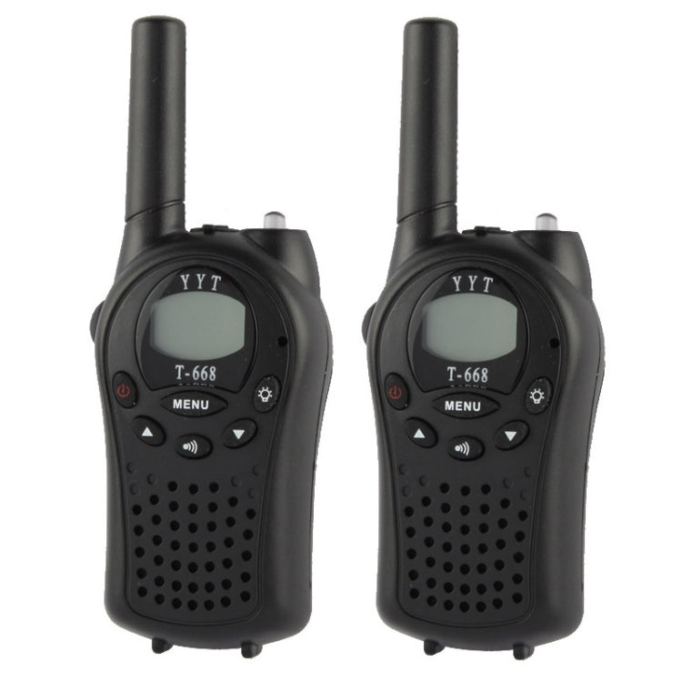 2 PCS T-668 400-470MHz 1.0 inch LCD 8 / 20 / 22CHS Walkie Talkie Set - Handheld Walkie Talkie by buy2fix | Online Shopping UK | buy2fix