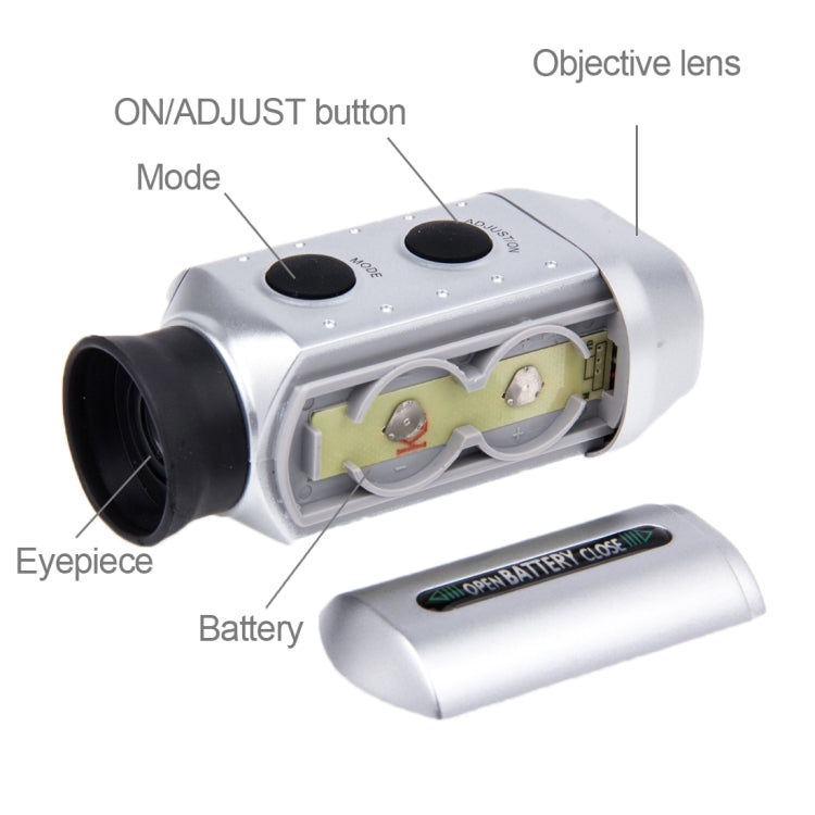 Digital 7x Golf Telescope / Digital Measuring Instrument with Padded Case - Monocular Binoculars by buy2fix | Online Shopping UK | buy2fix