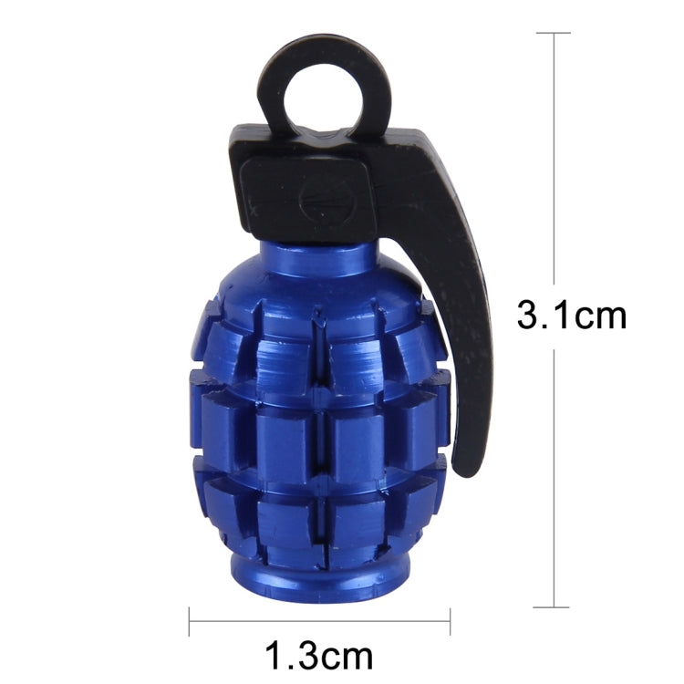 4 PCS Universal Bicycle Tire Valve Caps(Blue) - Tire Valve Caps by buy2fix | Online Shopping UK | buy2fix