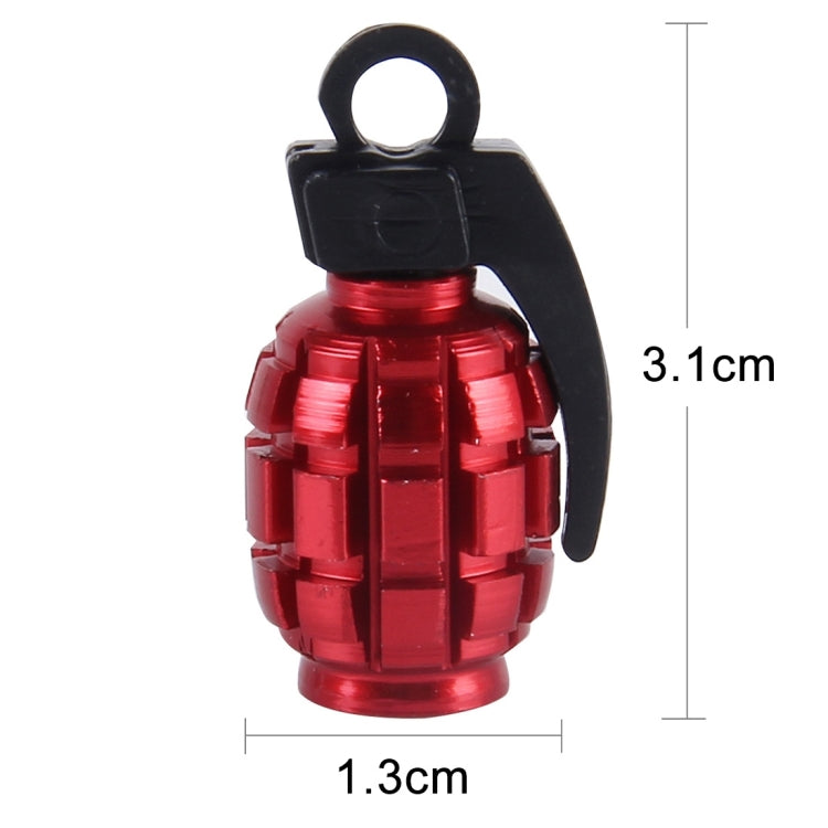 4 PCS Universal Bicycle Tire Valve Caps(Red) - Tire Valve Caps by buy2fix | Online Shopping UK | buy2fix