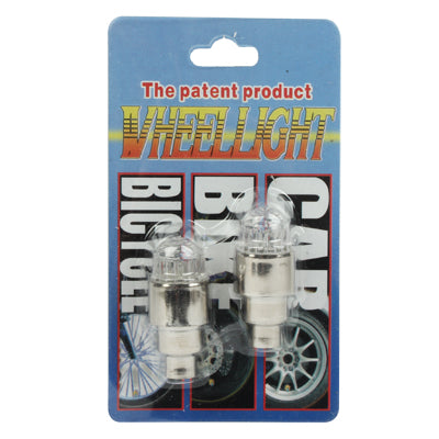 2 pcs Motion Activated LED Tire Colorful Lights for Bikes and Cars Valve Cap by buy2fix