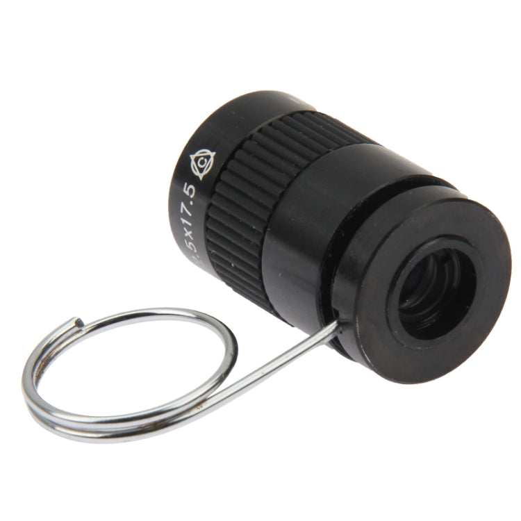 2.5 X 17.5 Mini Monocular Thumb Finger Pocket Telescope(Black) - Monocular Binoculars by buy2fix | Online Shopping UK | buy2fix