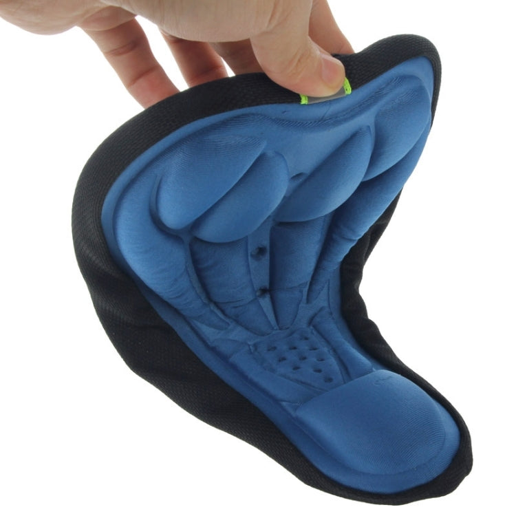 3D Silicone Lycra Nylon & Gel Pad Bicycle Seat Saddle Cover, Soft Cushion Fits for Kinds of Bikes(Blue) - Bicycle Saddle by buy2fix | Online Shopping UK | buy2fix