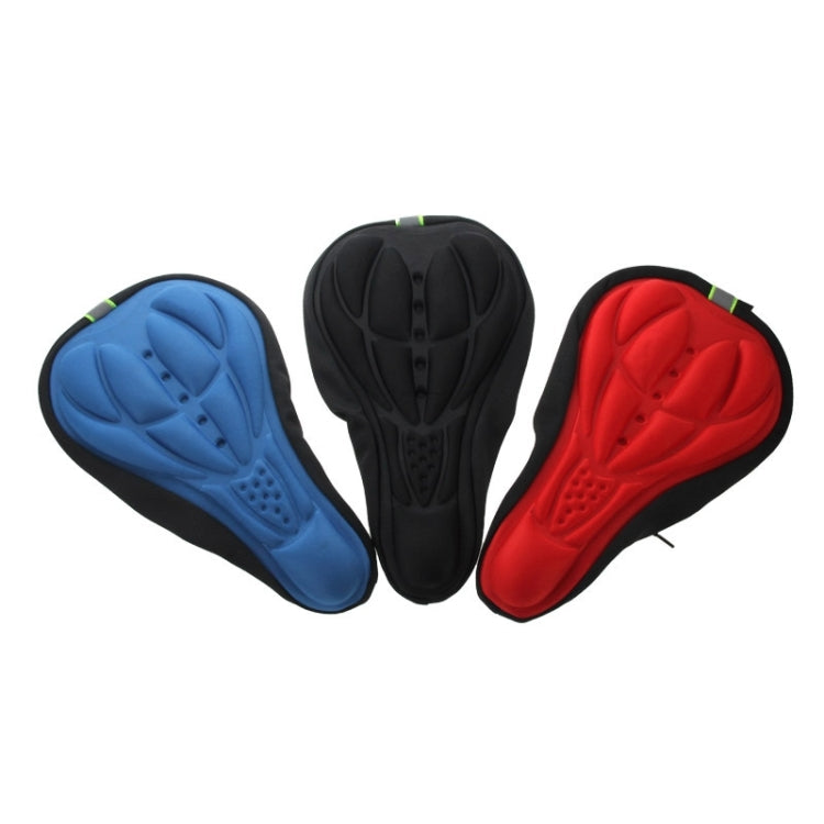 3D Silicone Lycra Nylon & Gel Pad Bicycle Seat Saddle Cover, Soft Cushion Fits for Kinds of Bikes(Blue) - Bicycle Saddle by buy2fix | Online Shopping UK | buy2fix
