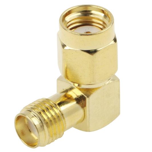 Gold Plated RP-SMA Male to SMA Female Adapter by buy2fix
