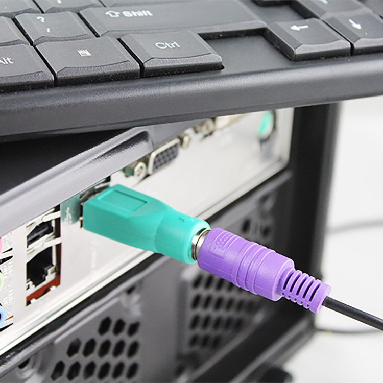 USB A Plug to mini DIN6 female Adapter (PS/2 to USB)(Green) - PS/2 Series by buy2fix | Online Shopping UK | buy2fix