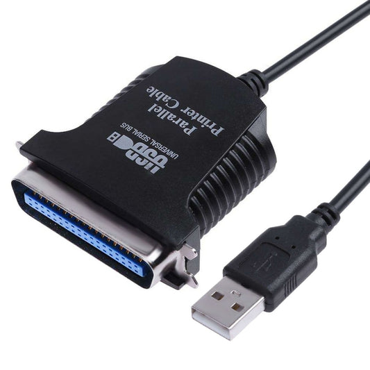 USB to Parallel 1284 36 Pin Printer Adapter Cable, Cable Length: 1m(Black) by buy2fix