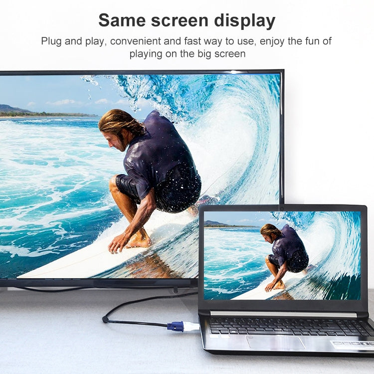 Full HD 1080P HDMI to VGA + Audio Converter Adapter for Laptop / STB / DVD / HDTV (With HDMI Female to Male Adapter) by buy2fix