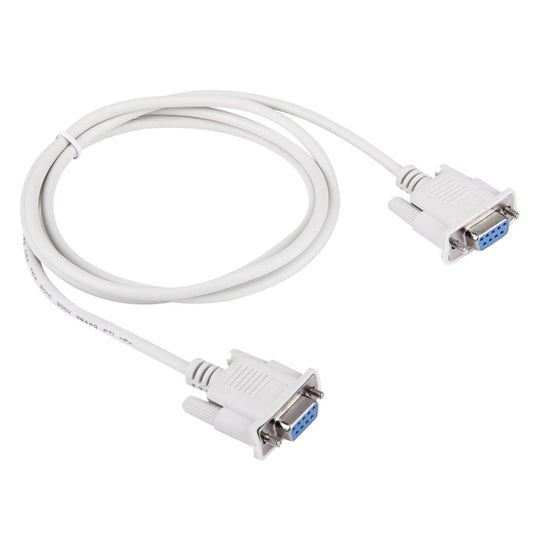 RS232 9P Female to 9P Female Cable, Length: 1.5m(White) by buy2fix