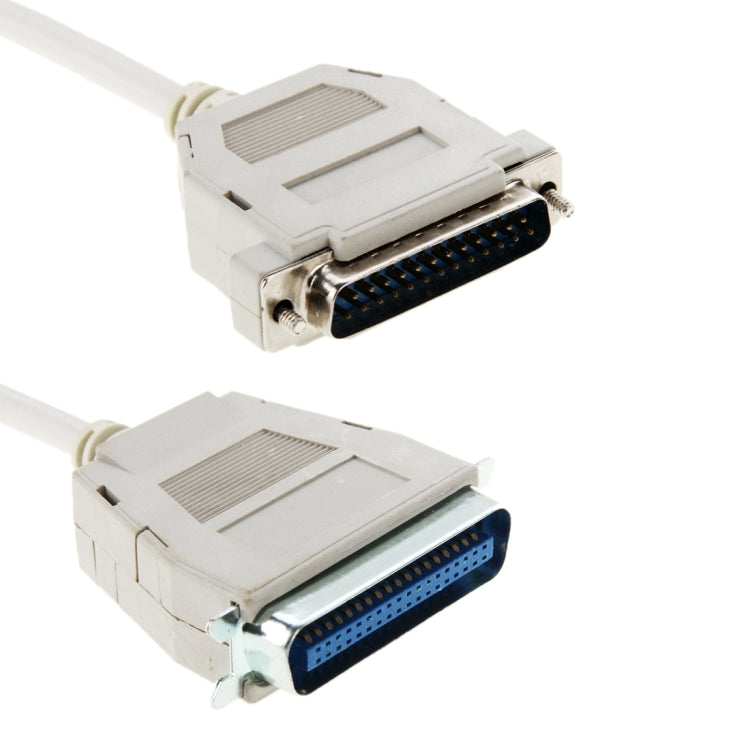 IEEE 1284 Female to RS232 25 Pin Male Parallel Extension Cable, 18s, Length: 1.5m(White) by buy2fix