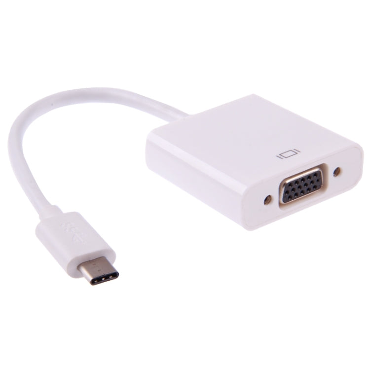 USB-C / Type-C 3.1 to VGA Multi-display Adapter Cable, For Macbook 12 inch / Chromebook Pixel 2015(White) - Cable & Adapters by buy2fix | Online Shopping UK | buy2fix