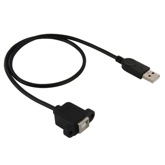 USB 2.0 Male to USB 2.0 Type-B Female Printer / Scanner Adapter Cable for HP, Dell, Epson, Length: 50cm(Black) by buy2fix