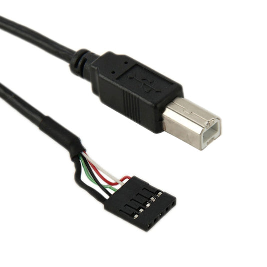 5 Pin Motherboard Female Header to USB 2.0 B Male Adapter Cable, Length: 50cm by buy2fix
