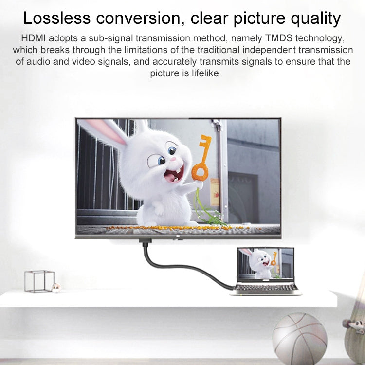 Gold Plated Mini HDMI Male to HDMI 19 Pin Female Adapter(Black) - Adapter by buy2fix | Online Shopping UK | buy2fix