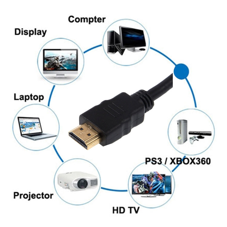 1.5m Gold Plated HDMI to 19 Pin HDMI Cable, 1.4 Version, Support 3D / HD TV / XBOX 360 / PS3 / Projector / DVD Player etc - Cable by buy2fix | Online Shopping UK | buy2fix