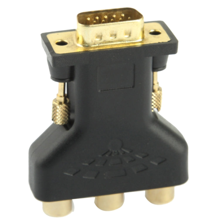 VGA 15 Pin Male to 3 RCA Component Female Adapter by buy2fix
