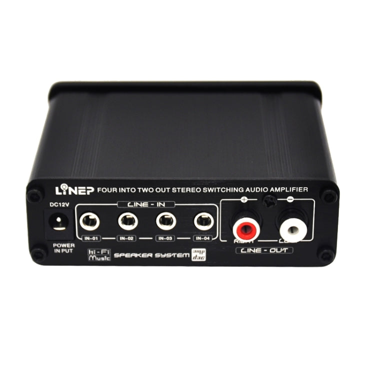 A926 Four-In Two-Out Signal Amplifying Switcher(Black) - by buy2fix | Online Shopping UK | buy2fix