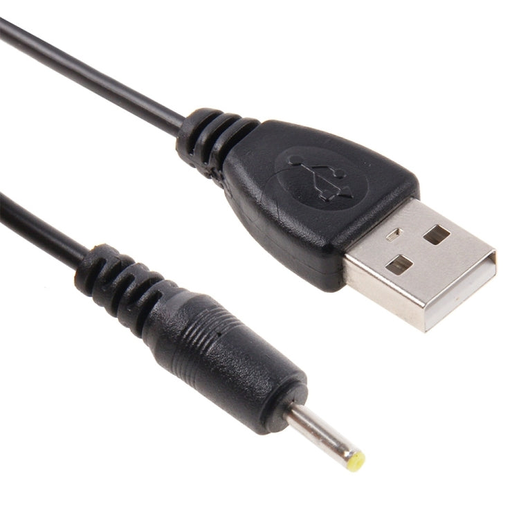 USB to 2.5mm DC Charging Cable, Length: 65cm(Black) - Micro USB Cable by buy2fix | Online Shopping UK | buy2fix