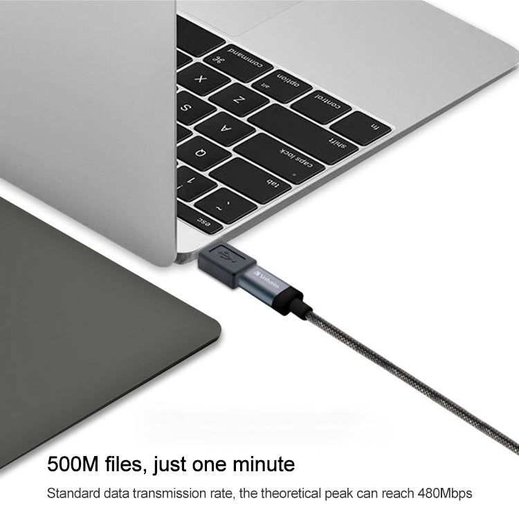 USB 2.0 AM to Micro USB Female Adapter(Black) by buy2fix