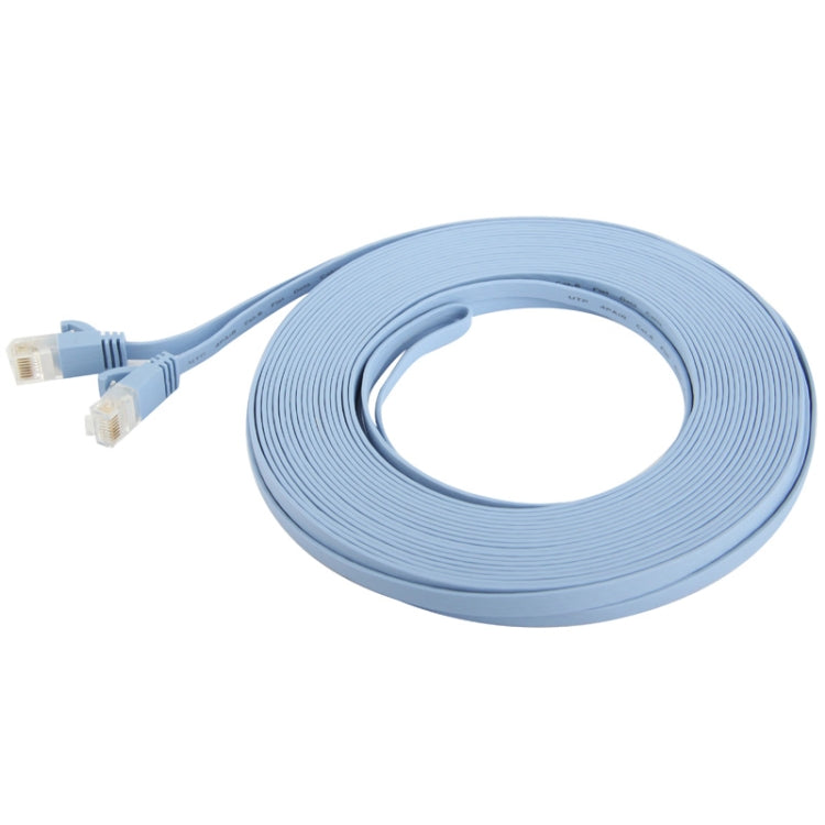 CAT6 Ultra-thin Flat Ethernet Network LAN Cable, Length: 15m (Baby Blue) by buy2fix