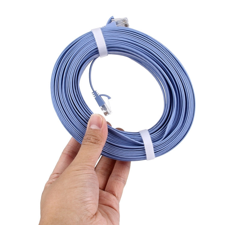 CAT6 Ultra-thin Flat Ethernet Network LAN Cable, Length: 30m(Blue) by buy2fix