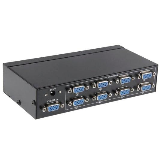 FJ-2508A 8 Port VGA Video Splitter High Resolution 1920 x 1440 Support 250MHz Video Bandwidth - VGA Splitters by buy2fix | Online Shopping UK | buy2fix