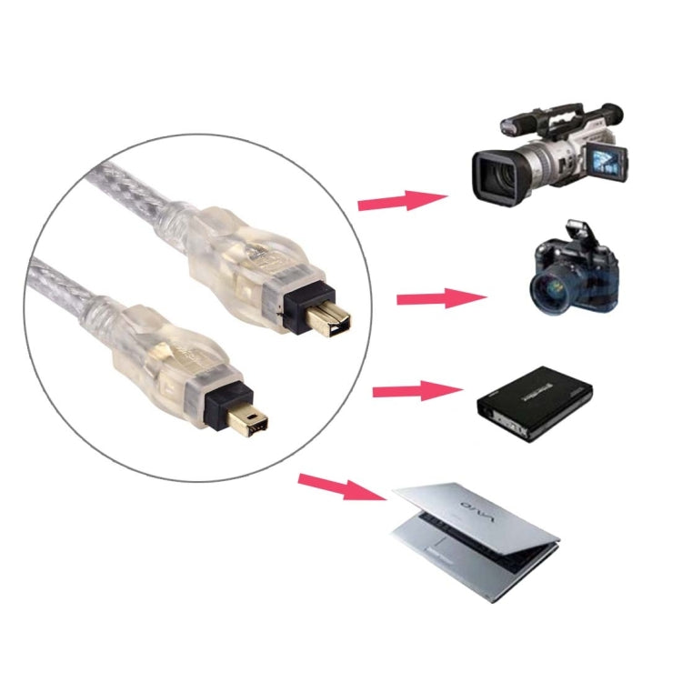 Gold Plated Firewire IEEE 1394 4Pin Male to 4Pin Male Cable, Length: 3m by buy2fix